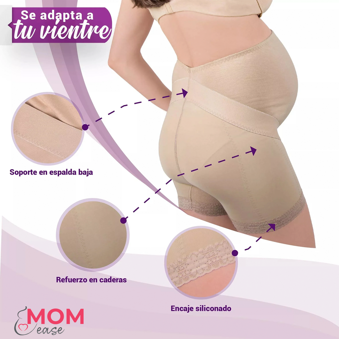 Panty Faja Maternal Ajustable con Algodón