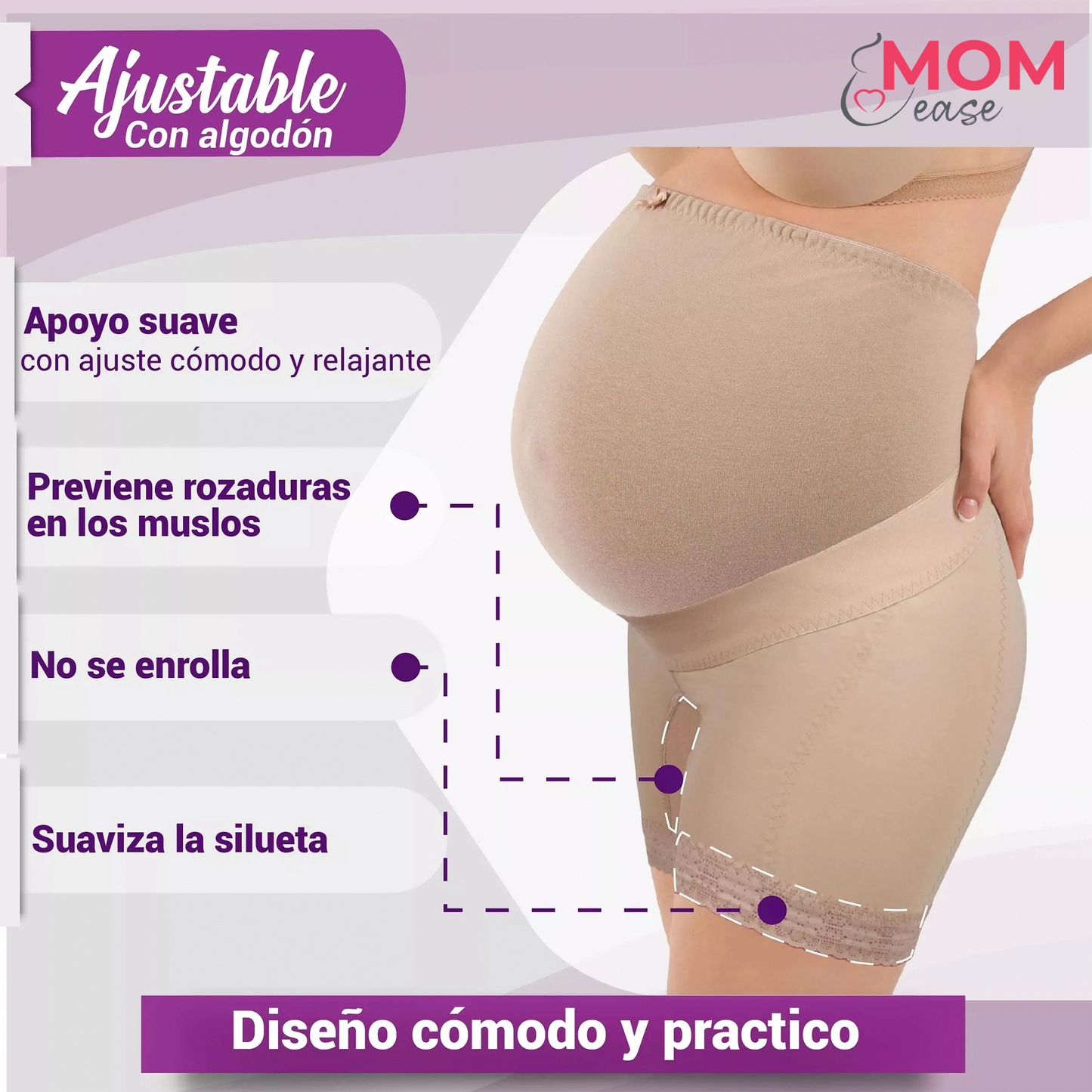 Panty Faja Maternal Ajustable con Algodón