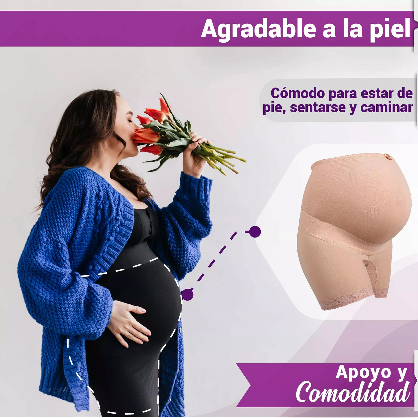 Panty Faja Maternal Ajustable con Algodón